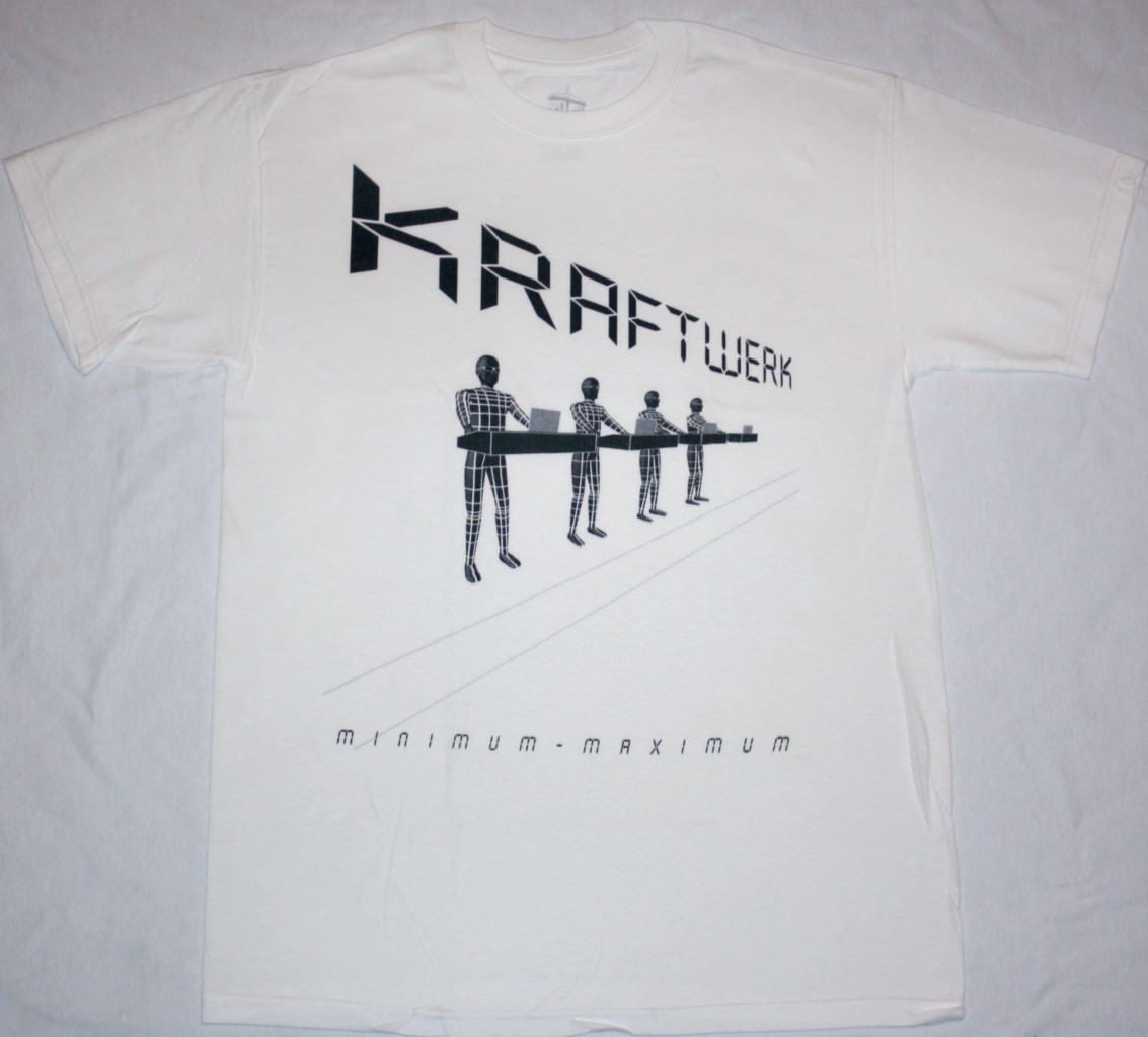 KRAFTWERK MINIMUM MAXIMUM NEW WHITE T-SHIRT