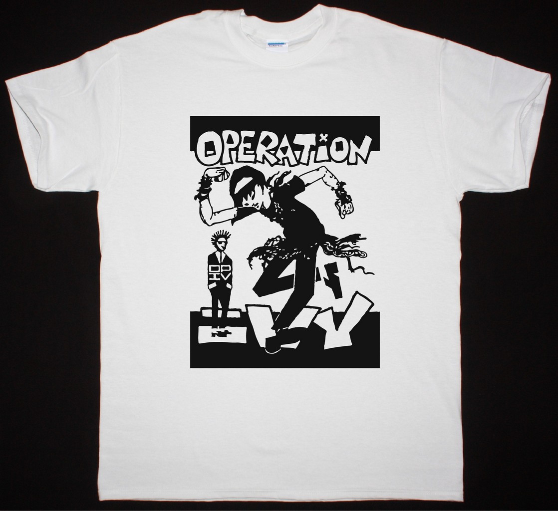 OPERATION IVY MEN'S SKANKIN NEW WHITE T-SHIRT