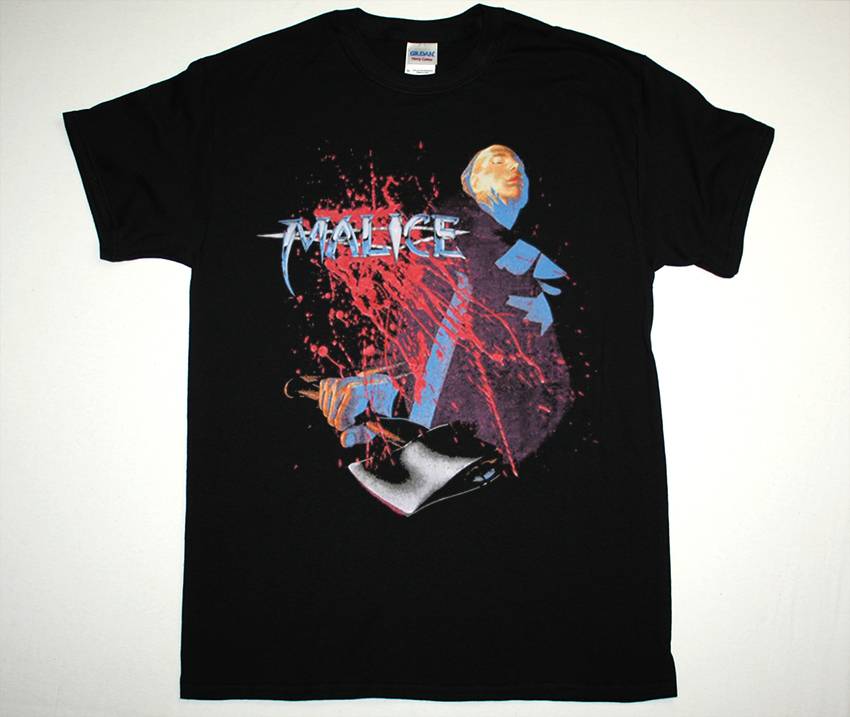 MALICE LICENSE TO KILL TOUR 87 NEW BLACK T-SHIRT