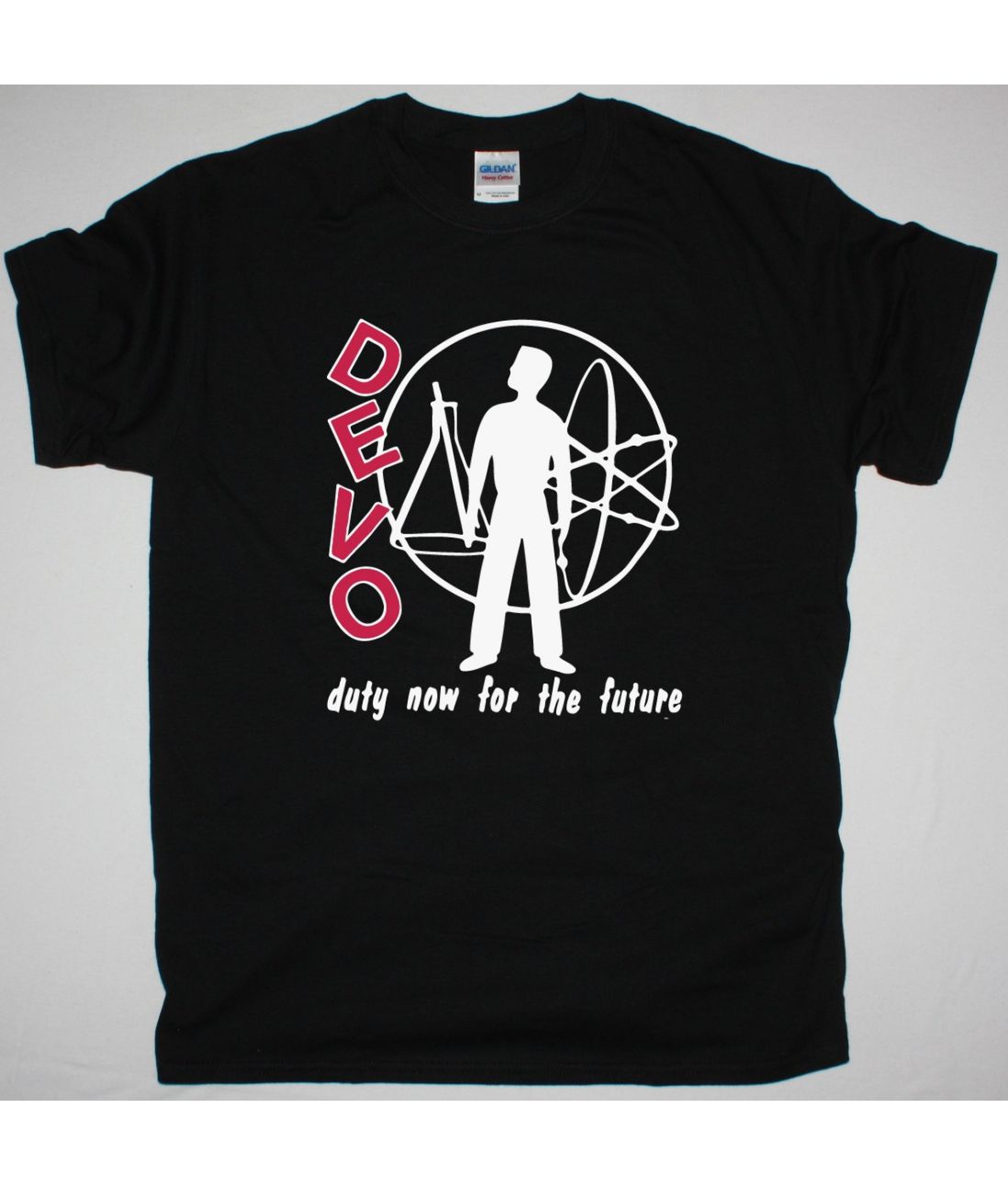 DEVO DUTY NOW FOR THE FUTURE NEW BLACK T SHIRT