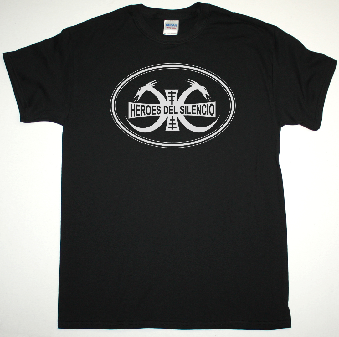 HEROES DEL SILENCIO LOGO HDS NEW BLACK T-SHIRT