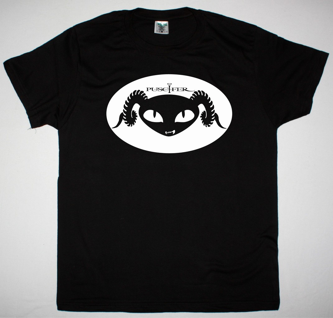 PUSCIFER LOGO NEW BLACK T-SHIRT