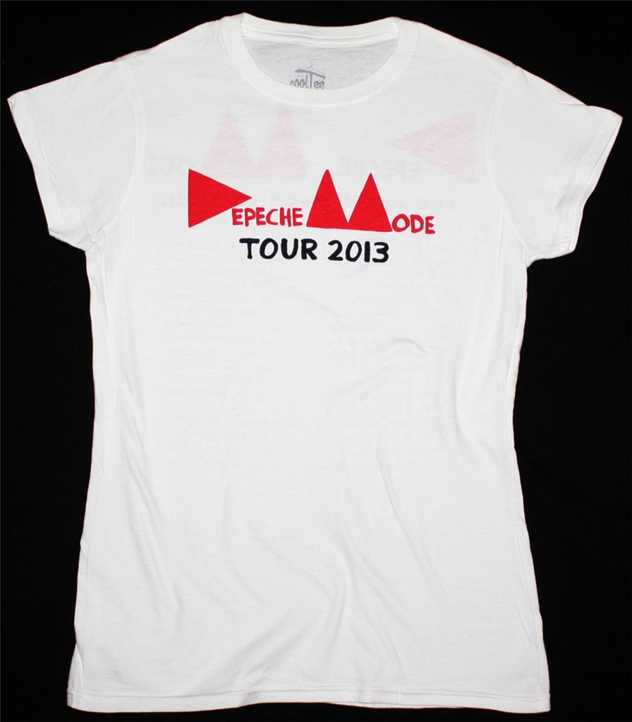 DEPECHE MODE LOGO DELTA MACHINE TOUR 2013 NEW WHITE LADY T-SHIRT