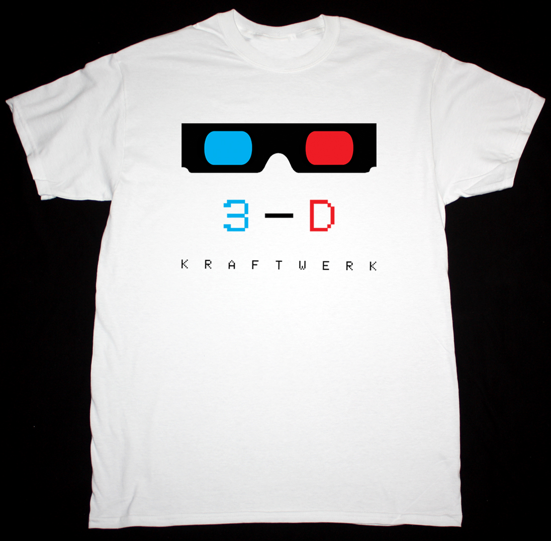 KRAFTWERK 3-D NEW WHITE T-SHIRT