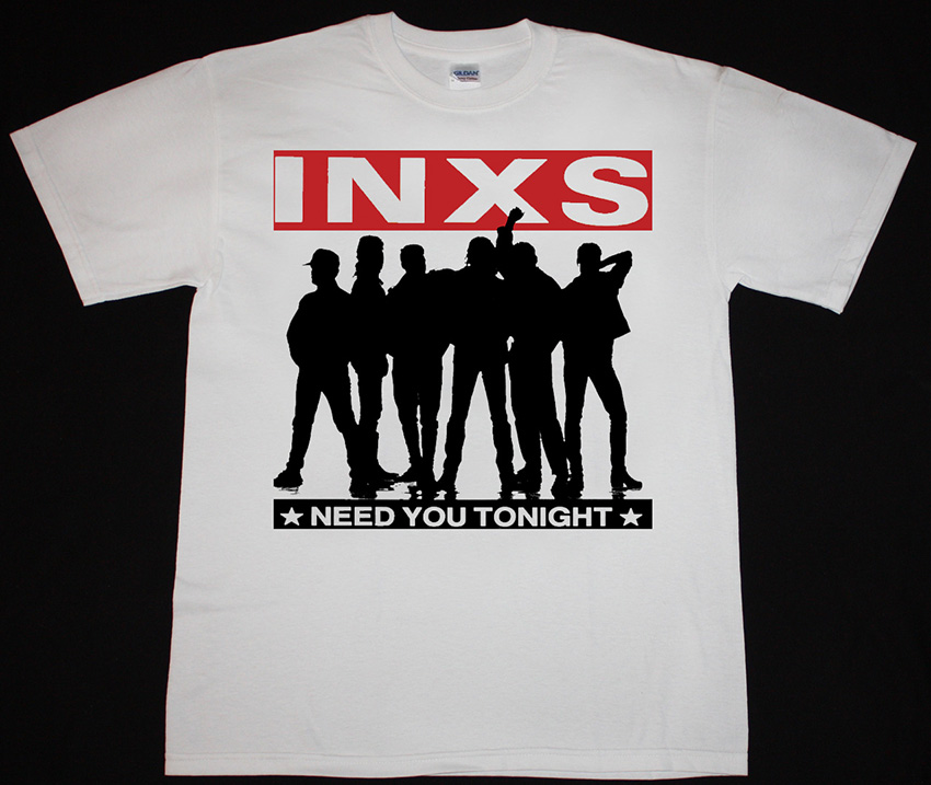 INXS NEED YOU TONIGHT NEW WHITE T-SHIRT