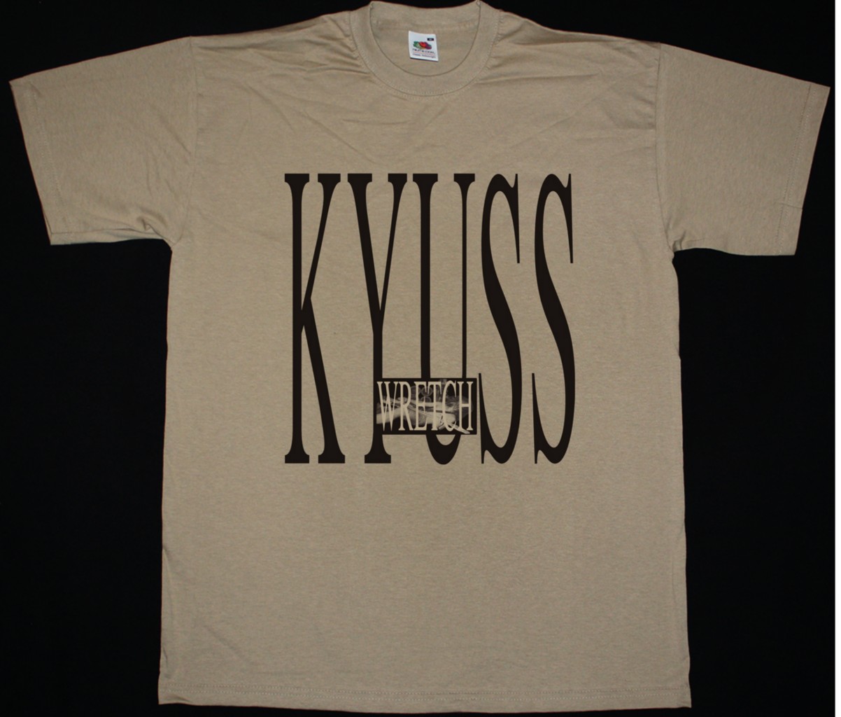 KYUSS WRETCH'91 STONER ROCK NEW KHAKI T-SHIRT