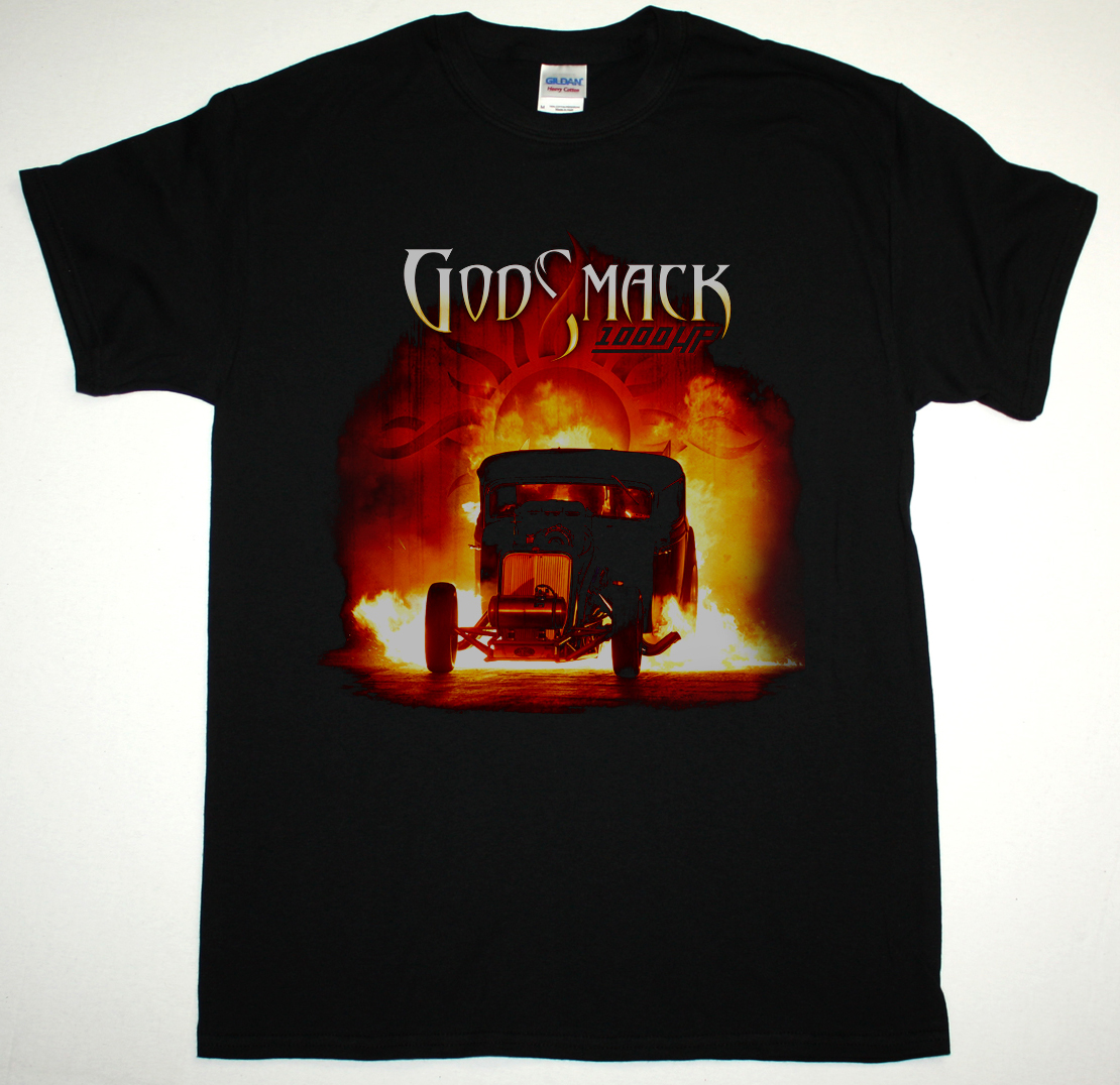 GODSMACK 1000HP U.S. CANADA TOUR 2014 NEW BLACK T-SHIRT