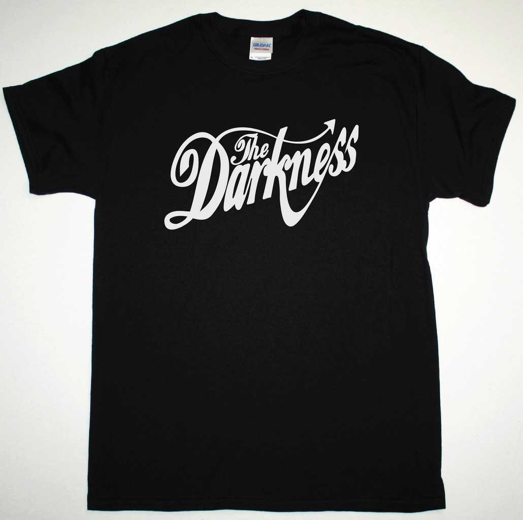 THE DARKNESS WHITE LOGO NEW BLACK T-SHIRT
