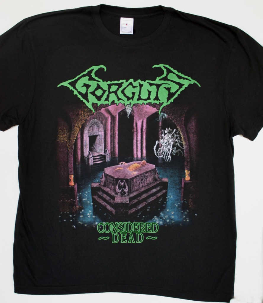 GORGUTS CONSIDERED DEAD NEW BLACK T-SHIRT