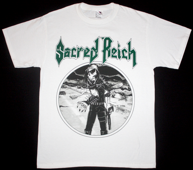 SACRED REICH WARRIOR NEW WHITE T-SHIRT