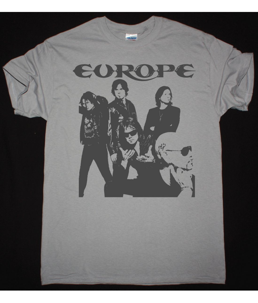 EUROPE BAND NEW LIGHT GREY T SHIRT