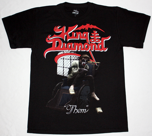 KING DIAMOND THEM NEW BLACK T-SHIRT