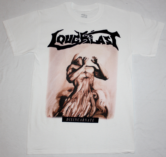 LOUDBLAST DISINCARNATE'91 NEW WHITE T-SHIRT