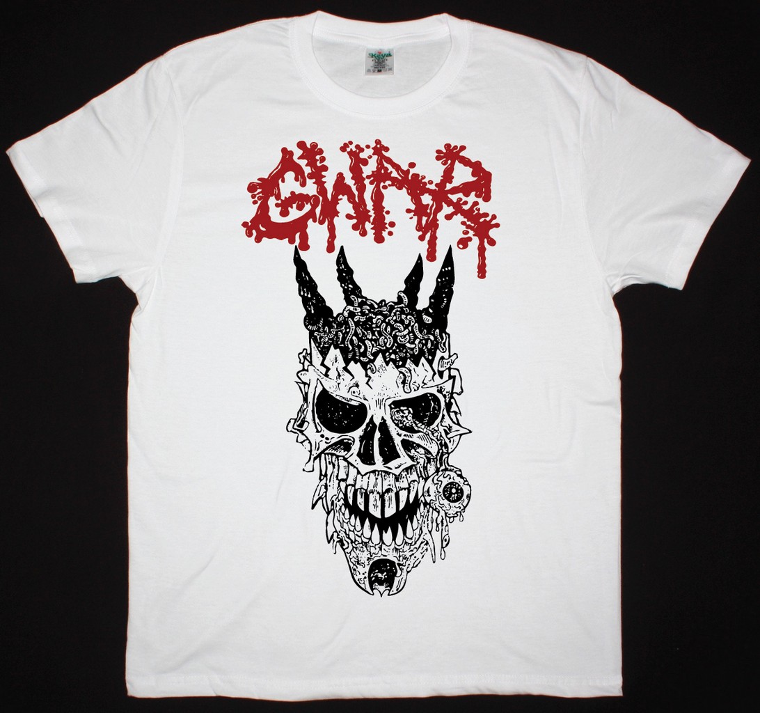 GWAR ODERUS SKULL NEW WHITE T SHIRT