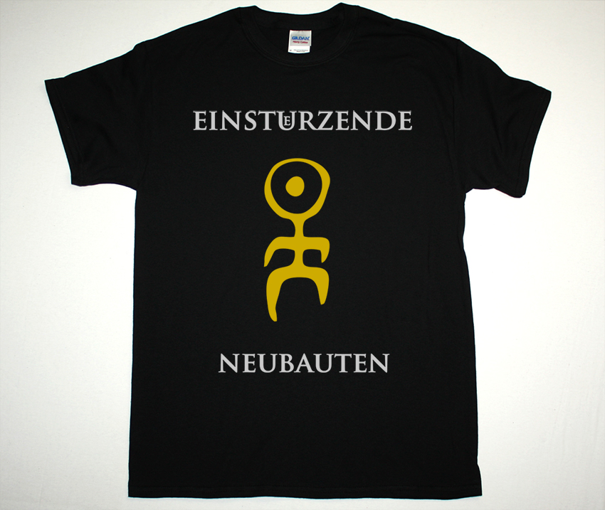 EINSTÜRZENDE NEUBAUTEN BAND LOGO NEW BLACK T-SHIRT
