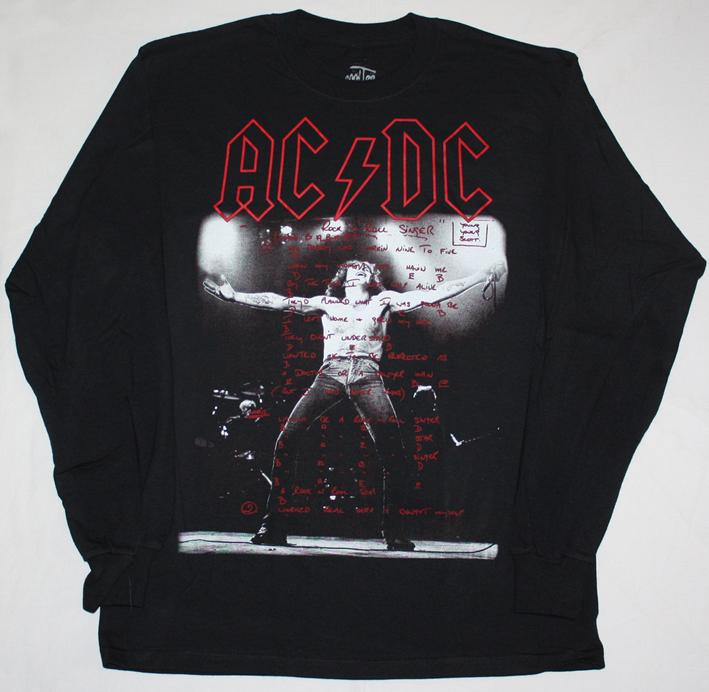 AC DC BON SCOTT IF YOU WANT BLOOD AC/DC LONG SLEEVE T-SHIRT