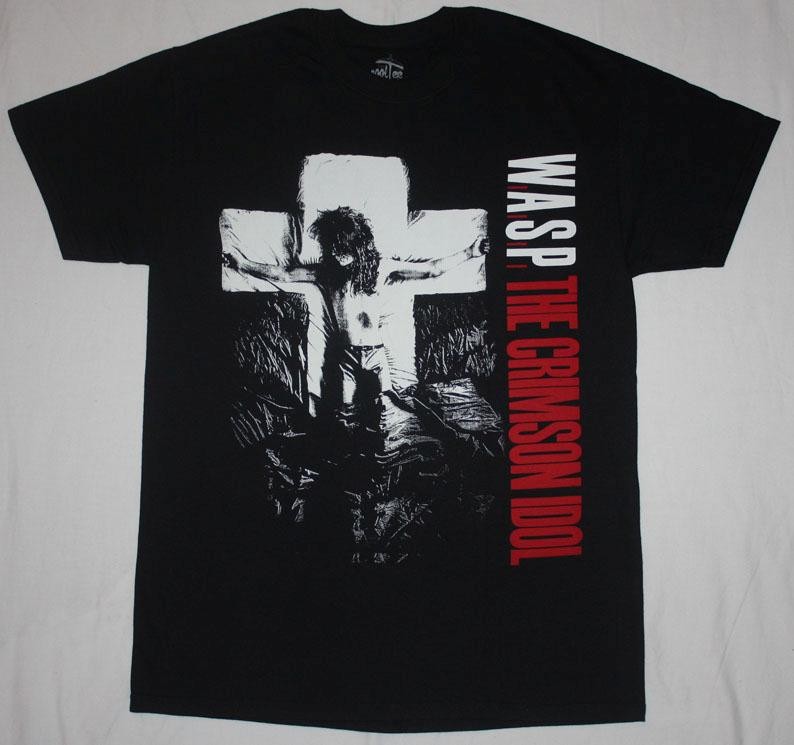 W.A.S.P. CRIMSON IDOL NEW BLACK T-SHIRT