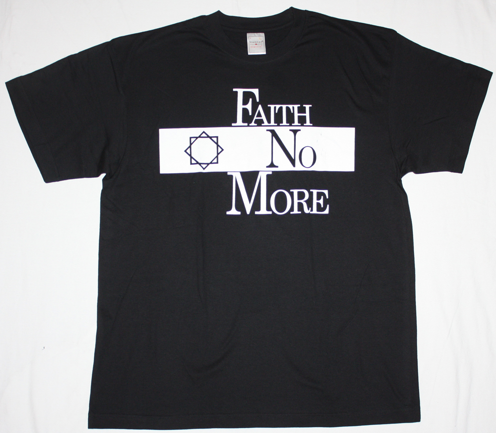 FAITH NO MORE STAR LOGO  NEW BLACK T-SHIRT