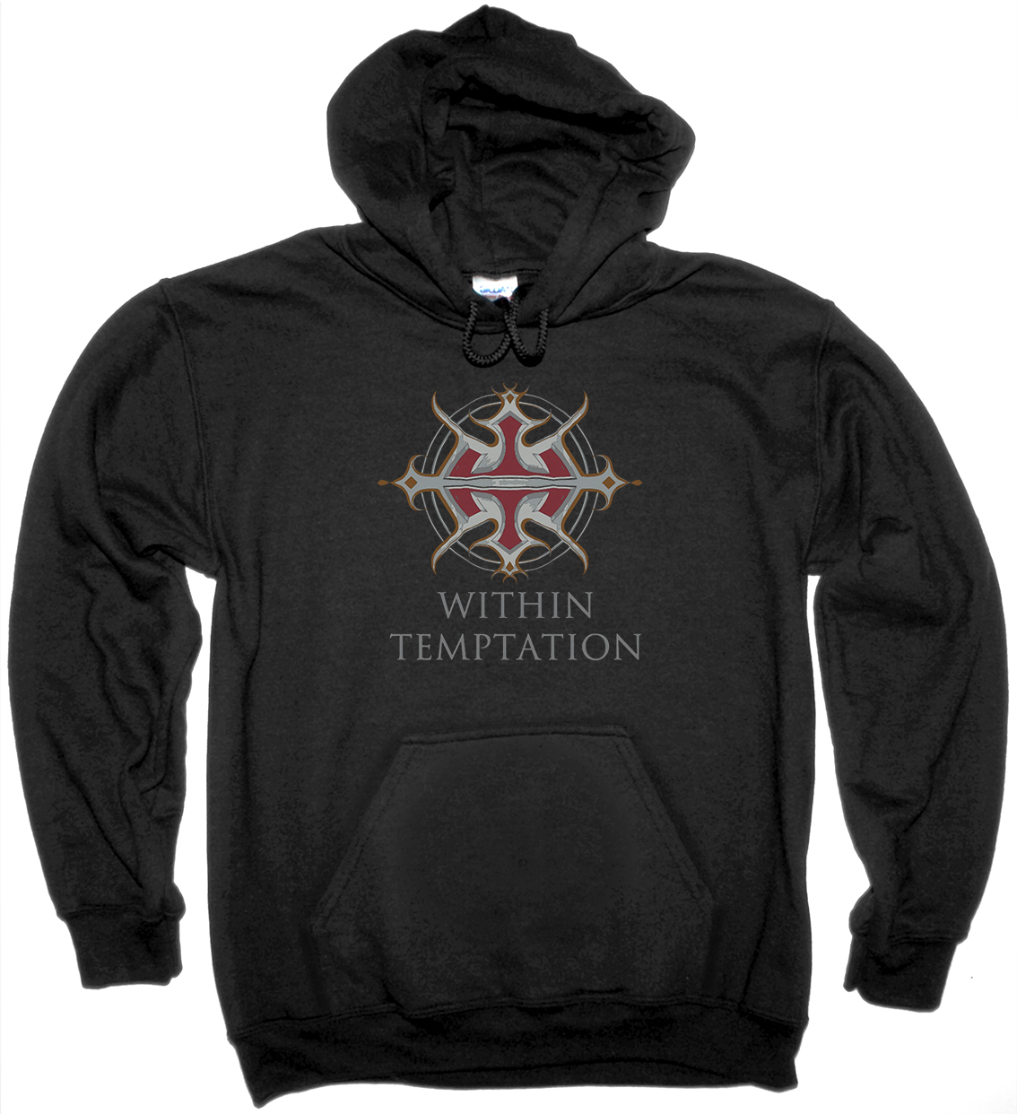WITHIN TEMPTATION LOGO NEW BLACK HOODIE