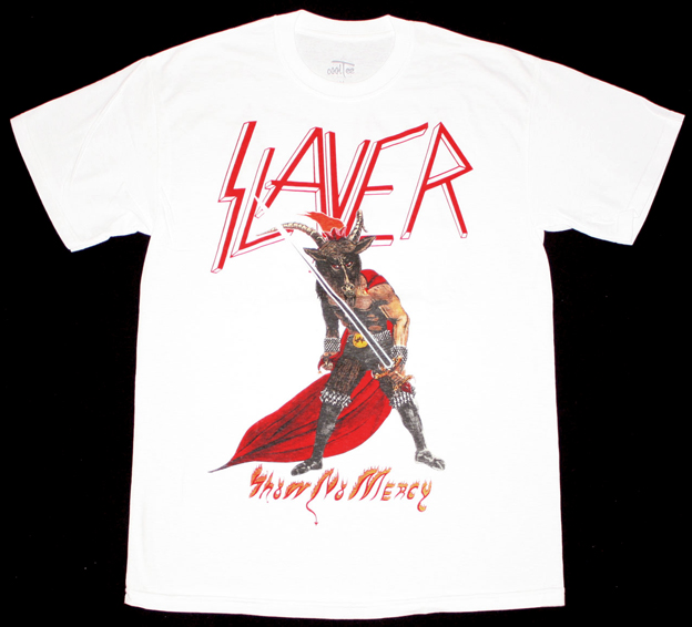 SLAYER SHOW NO MERCY'83 NEW WHITE T-SHIRT