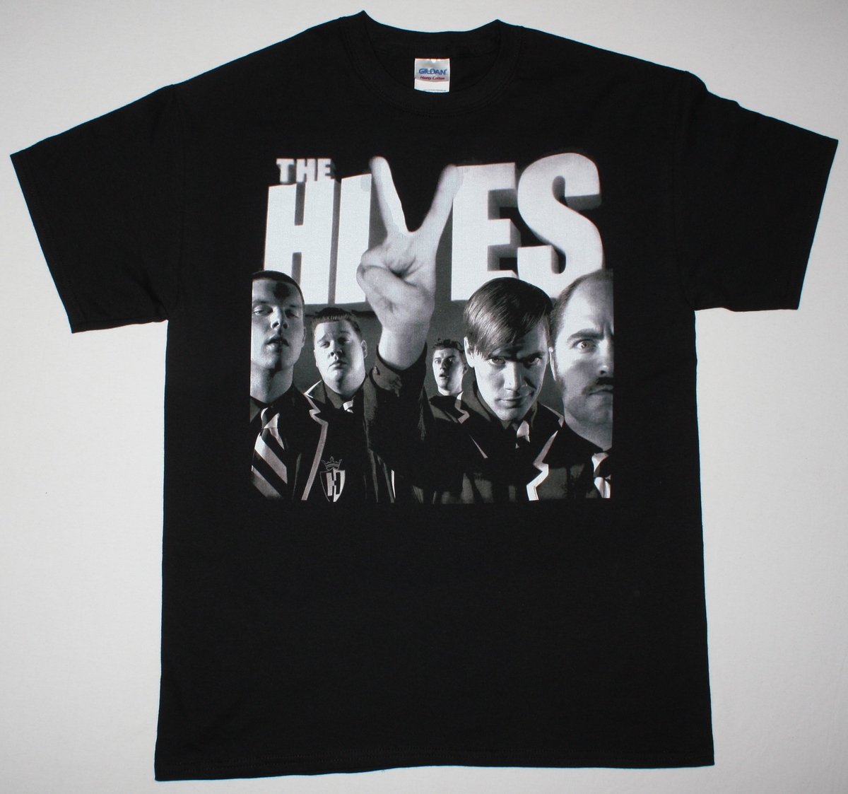 THE HIVES THE BLACK AND WHITE ALBUM NEW BLACK T-SHIRT