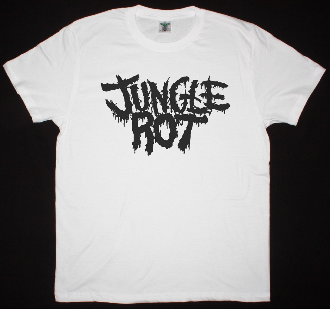 JUNGLE ROT LOGO NEW WHITE T-SHIRT