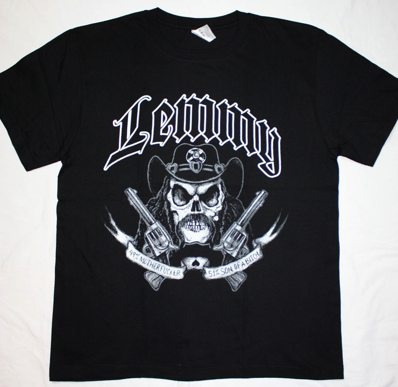 LEMMY KILMISTER NEW BLACK T-SHIRT