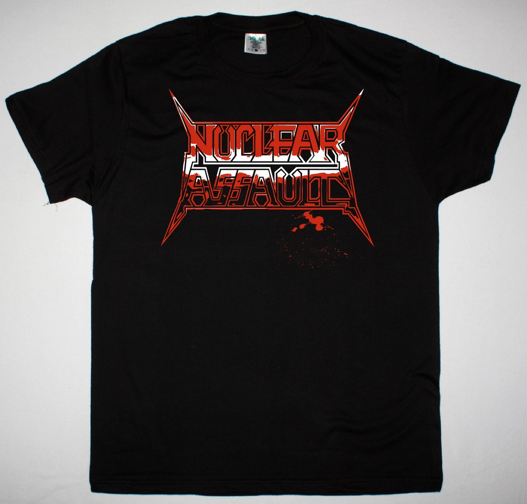 NUCLEAR ASSAULT BLOODY LOGO NEW BLACK T SHIRT