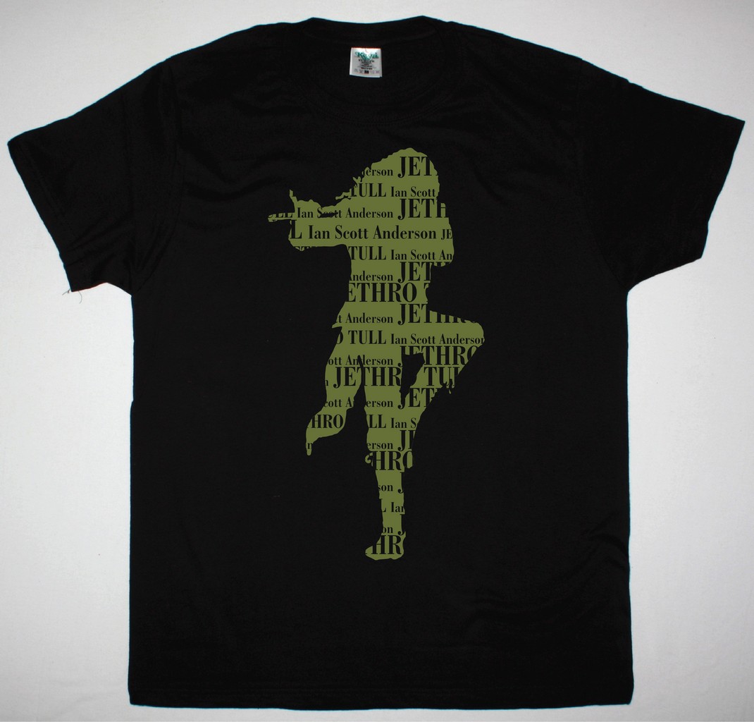 JETHRO TULL IAN SCOTT ANDERSON NEW BLACK T-SHIRT