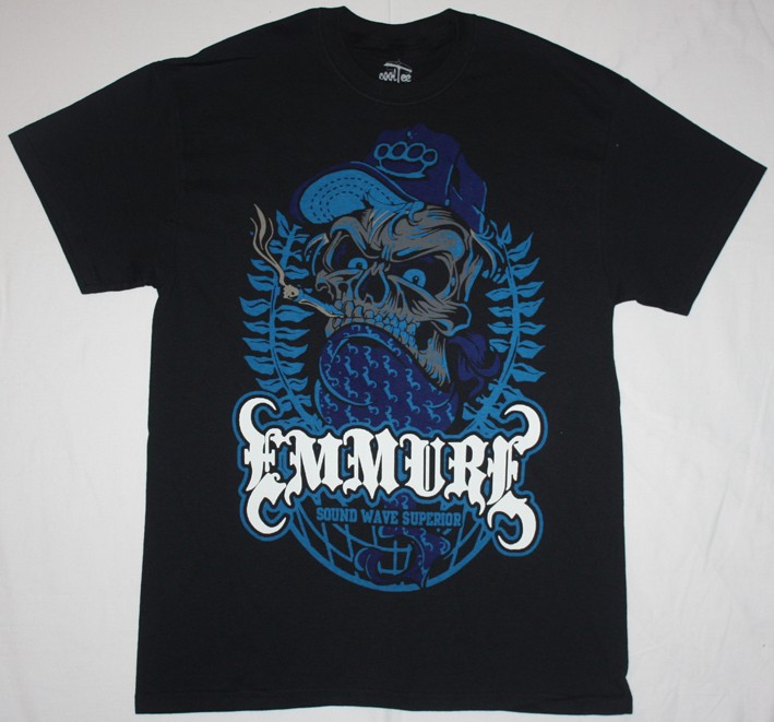 EMMURE SOUND WAVE SUPERIOR NEW BLACK T-SHIRT