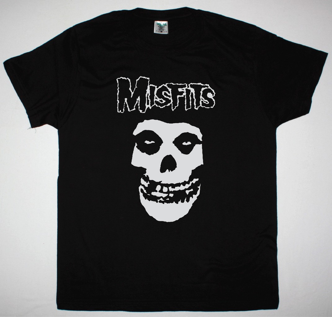 MISFITS CLASSIC DESIGN NEW BLACK T-SHIRT
