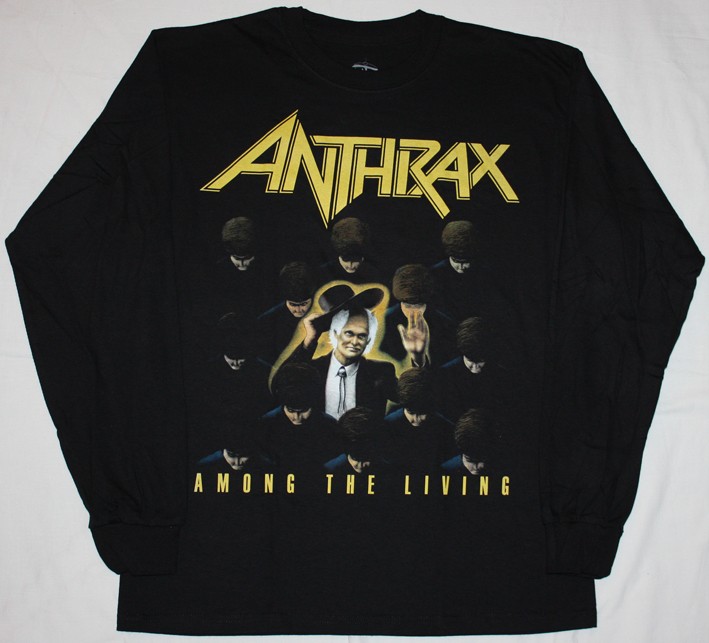 ANTHRAX AMONG THE LIVING'87 NEW BLACK LONG SLEEVE T-SHIRT