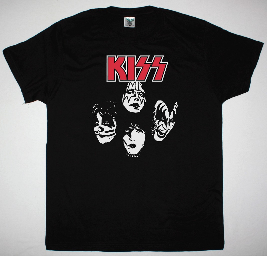 KISS FACES NEW BLACK T-SHIRT
