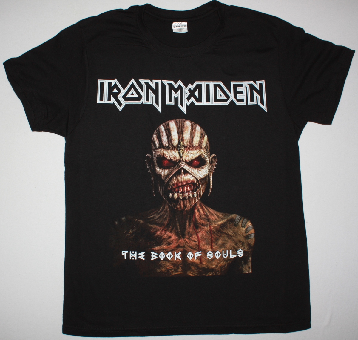 IRON MAIDEN THE BOOK OF SOULS 2015 NEW BLACK T-SHIRT