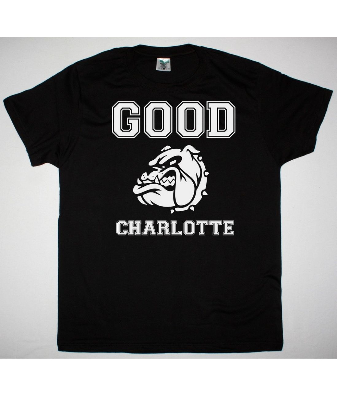 GOOD CHARLOTTE COLEGIATE NEW BLACK T SHIRT