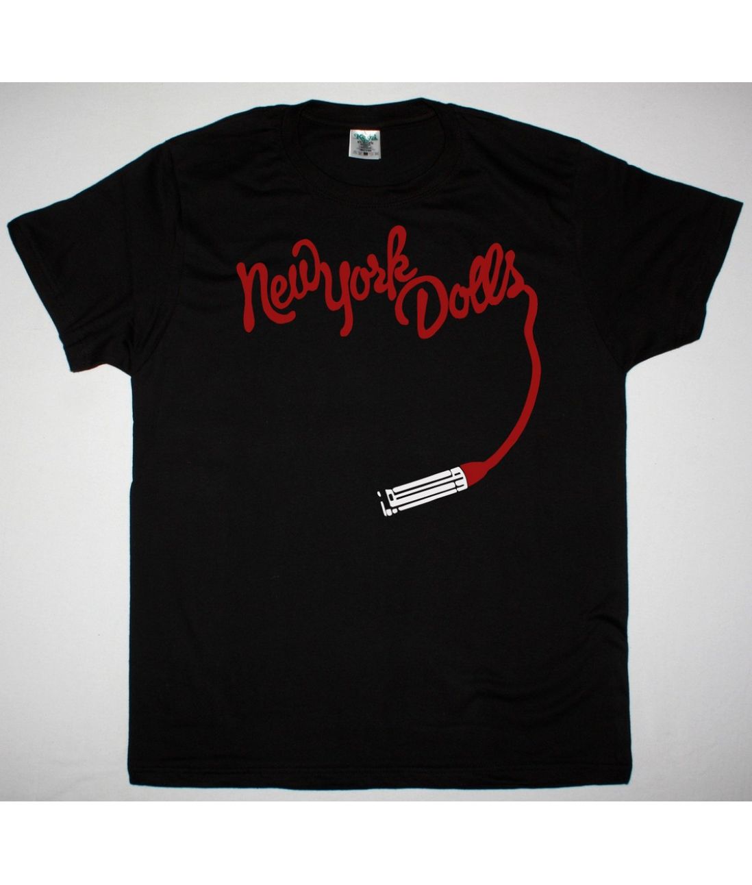 NEW YORK DOLLS LIPSTICK LOGO NEW BLACK  T SHIRT