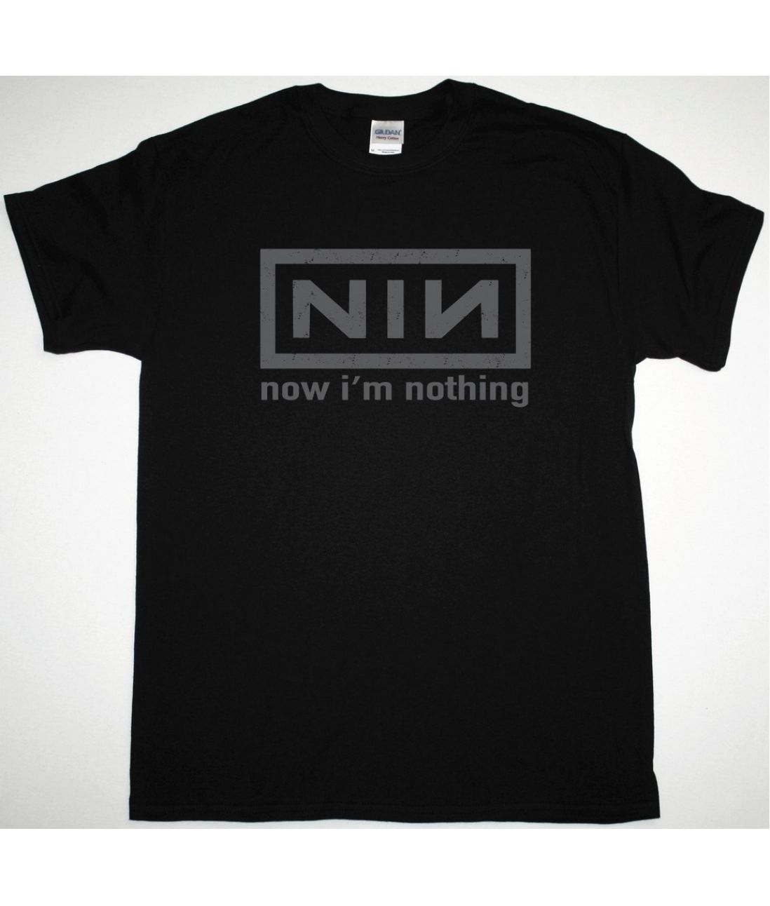 NINE INCH NAILS NOW I'M NOTHING NEW BLACK T SHIRT