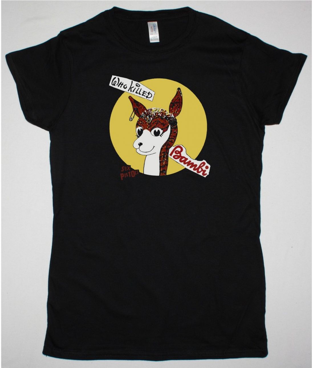 SEX PISTOLS WHO KILLED BAMBI NEW BLACK LADY T SHIRT