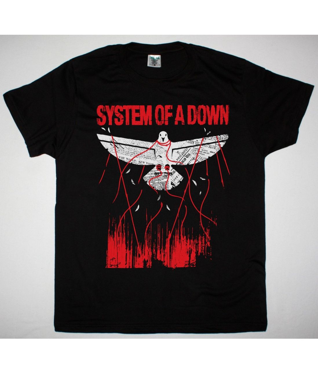 SYSTEM OF A DOWN OVERCOME NEW BLACK T SHIRT