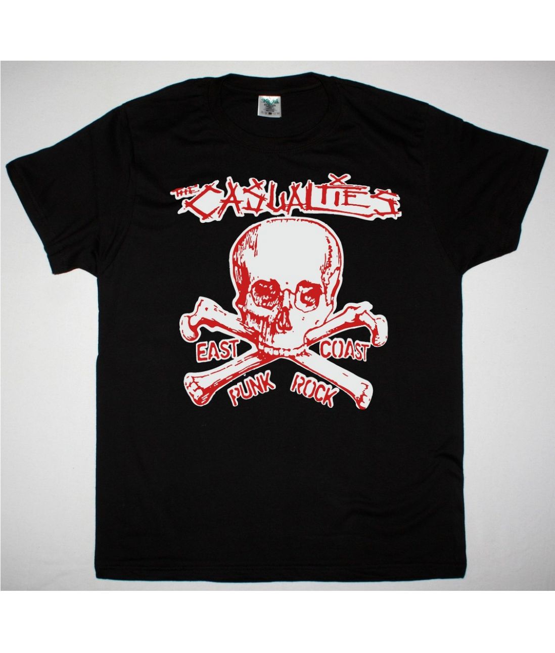 THE CASUALTIES EAST COAST PUNK ROCK NEW BLACK T SHIRT