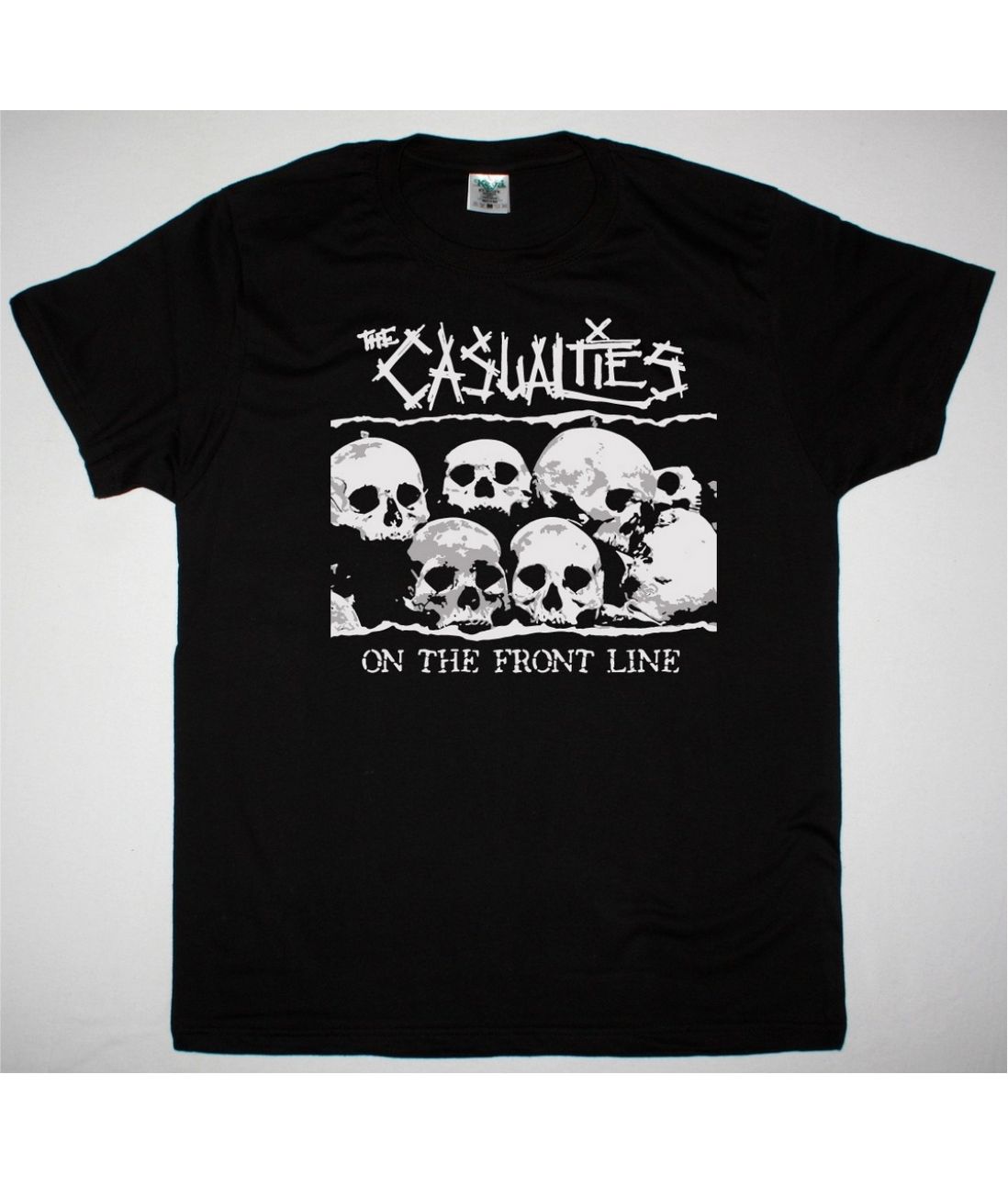 THE CASUALTIES ON THE FRONT LINE NEW BLACK T SHIRT