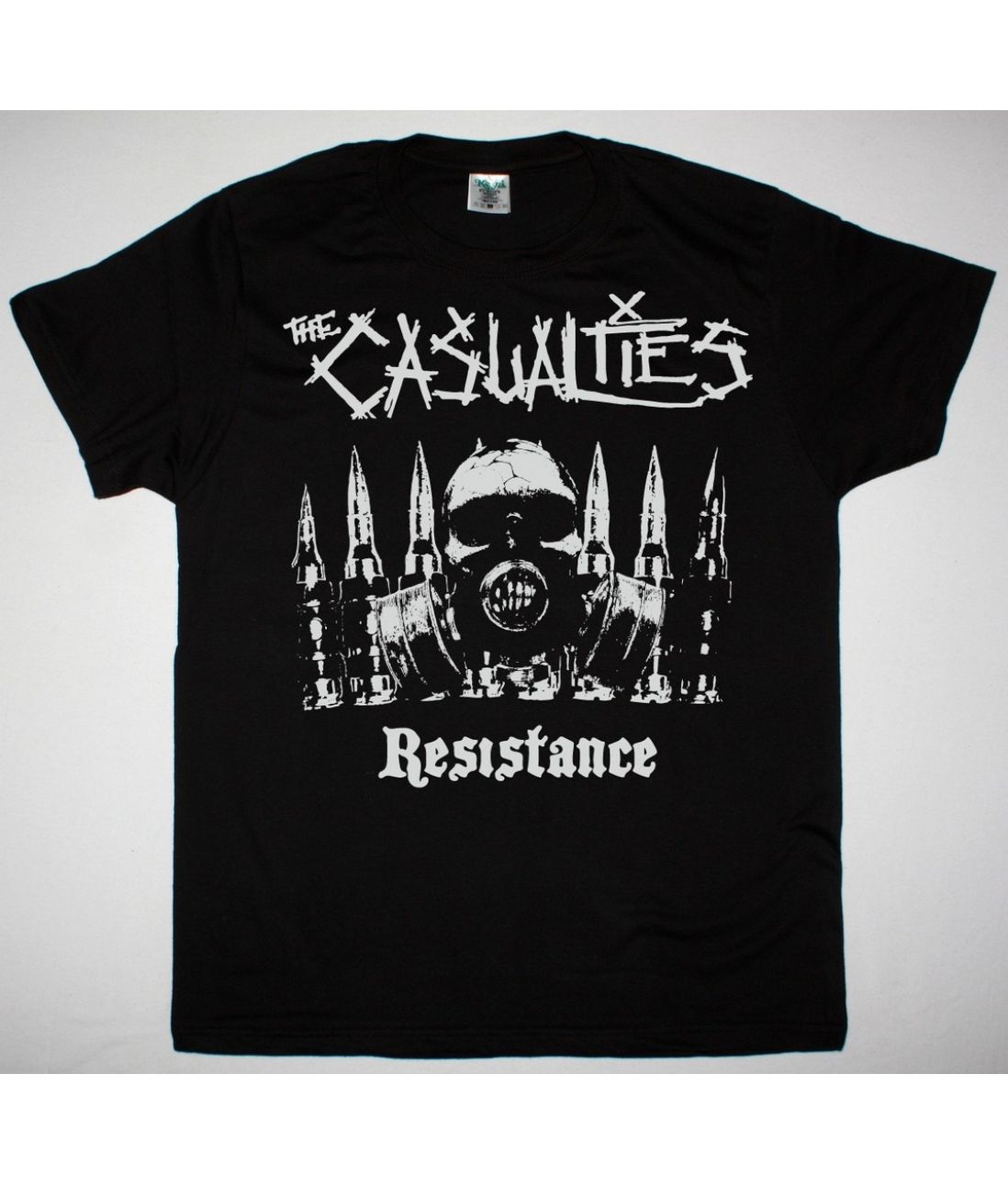 THE CASUALTIES RESISTANCE NEW BLACK T SHIRT