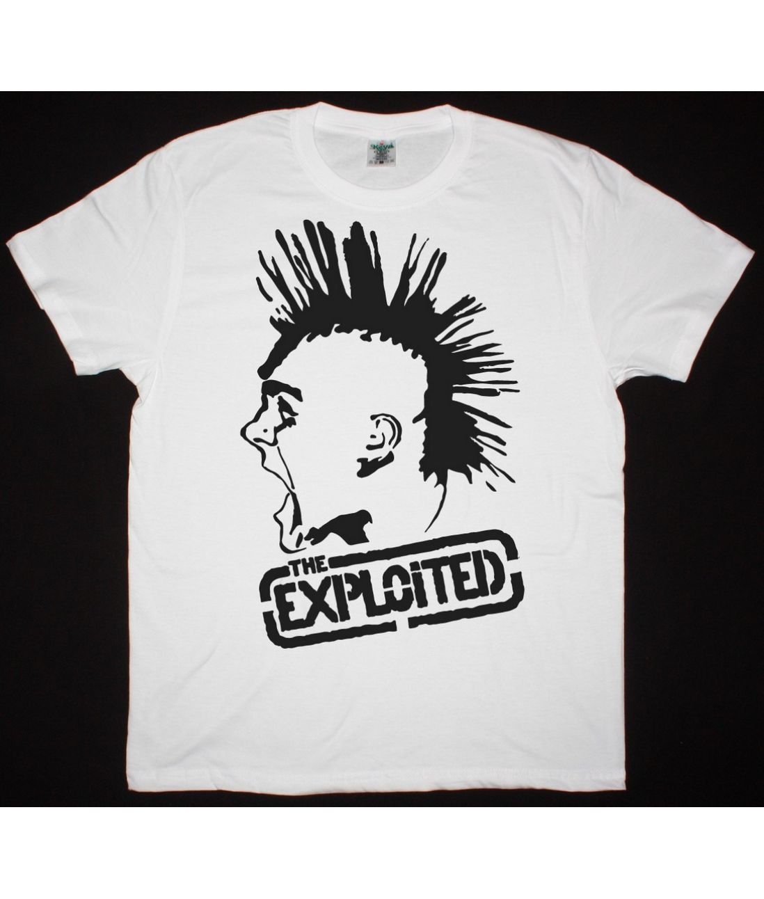 THE EXPLOITED MOHAWK NEW WHITE T SHIRT