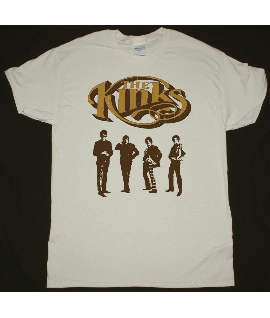 THE KINKS BAND NEW NATURAL T SHIRT