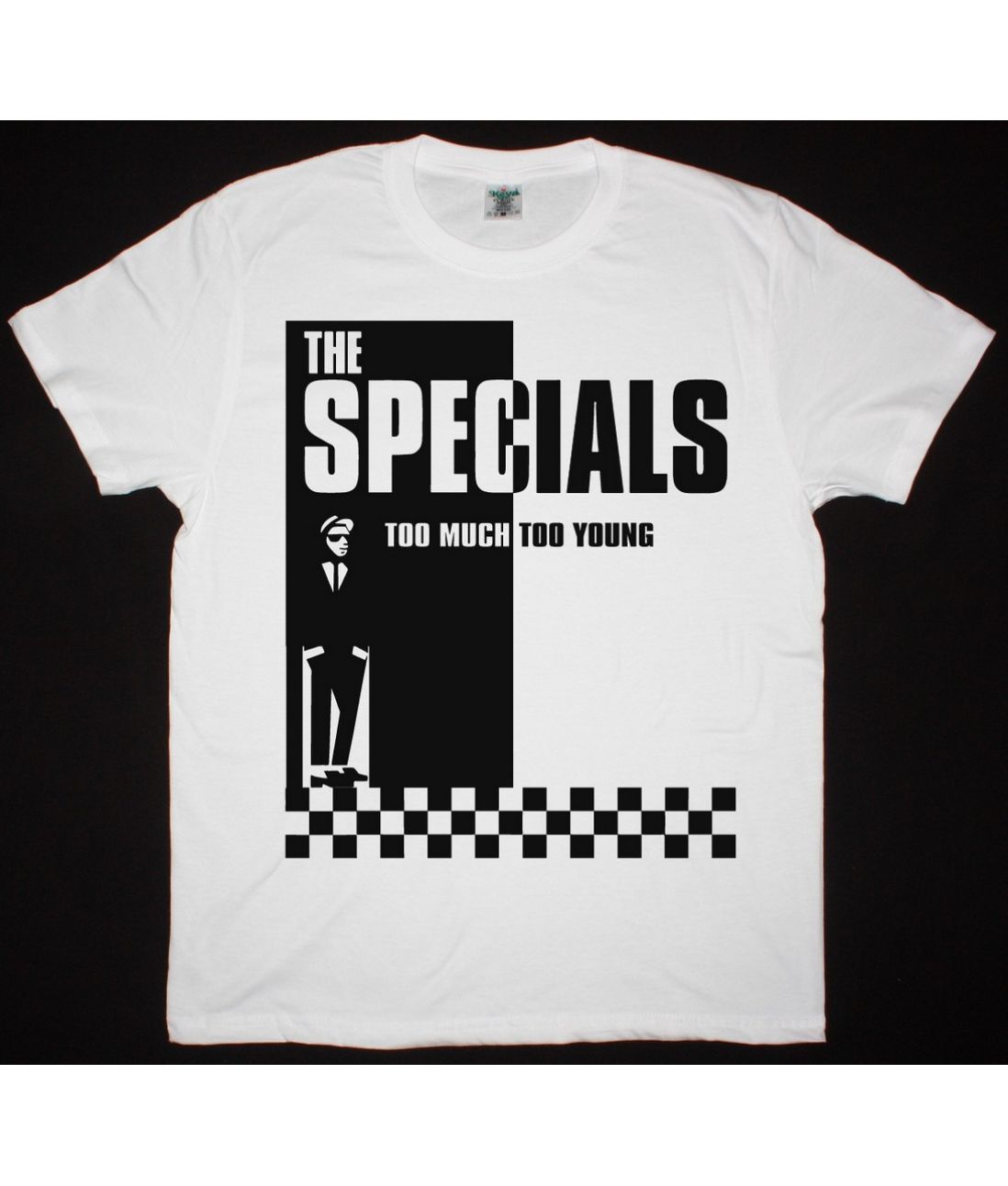 THE SPECIALS TOO MUCH TOO YOUNG NEW WHITE T SHIRT