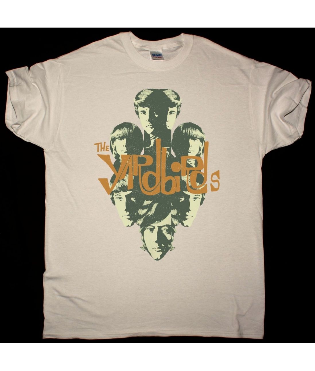 THE YARDBIRDS BAND NEW NATURAL T SHIRT