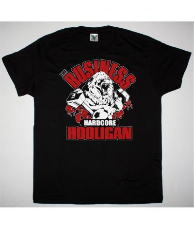 THE BUSINESS HARDCORE HOOLIGAN NEW BLACK T SHIRT