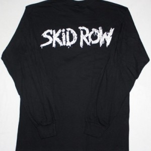 SKID ROW BAND NEW BLACK LONG SLEEVE T-SHIRT