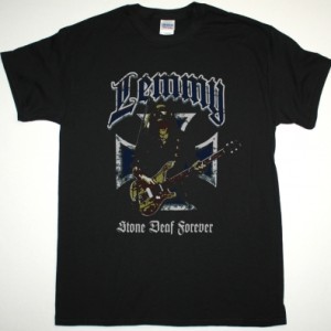 LEMMY STONE DEAF FOREVER MOTORHEAD NEW BLACK T SHIRT