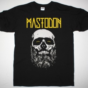 MASTODON SKULL BEARD ADMAT NEW BLACK T-SHIRT